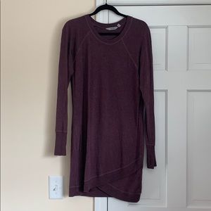 Purple sweatshirt Dress